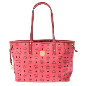 MCM Reversible Pink Leopard Leather Tote Bag